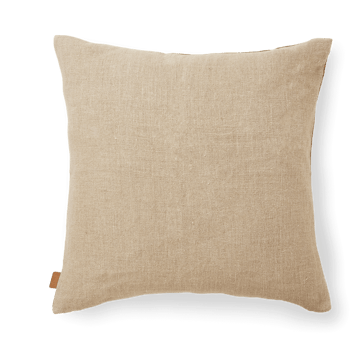 Senti Stripe poduszka 50x50 cm - Dark sand-linen - ferm LIVING