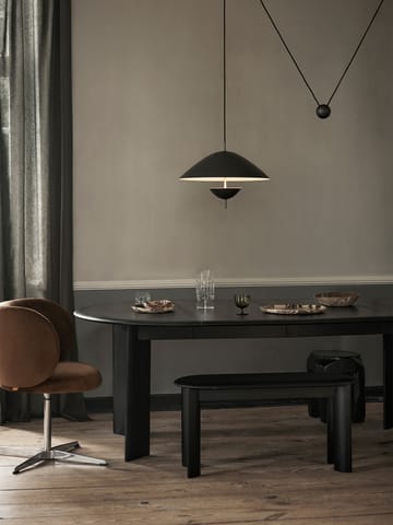 Stół do jadalni Bevel Extendable z 2 wkładami - Czarny olejowany buk - ferm LIVING