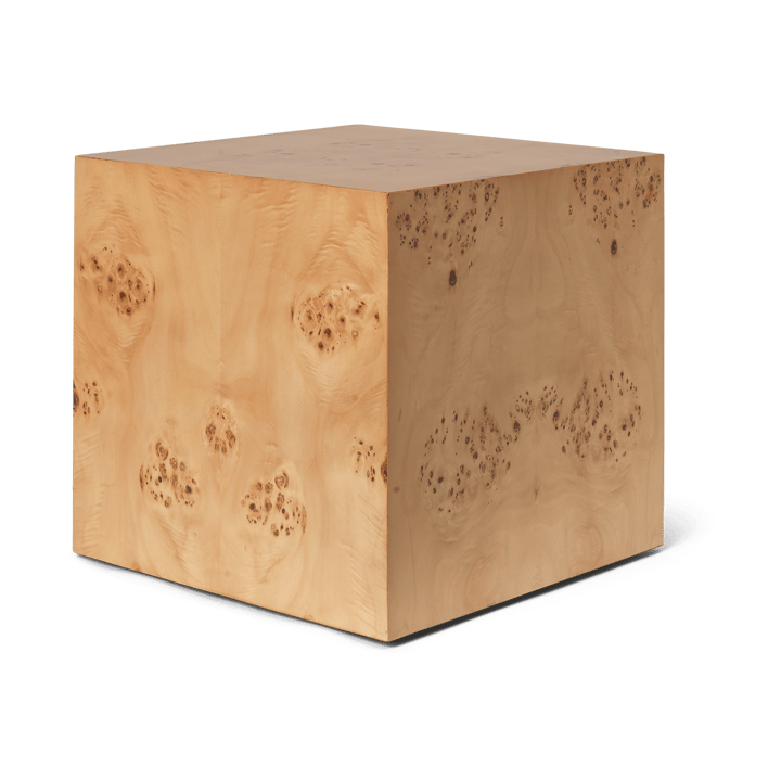 Stolik boczny Burl Cube 40x40 cm - Natural - ferm LIVING