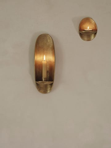 Świecznik ścienny Agapé - Brass finish - ferm LIVING