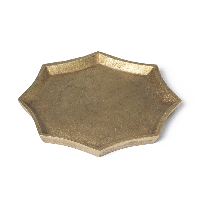 Taca dekoracyjna Otte 9,5x9,5 cm - Brass finish - Ferm LIVING