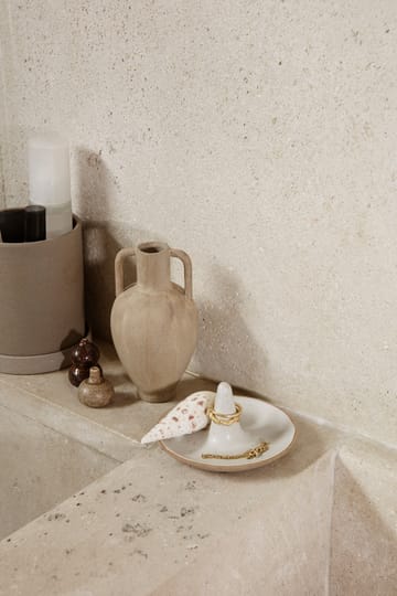 Uchwyt na pierścionki Ring Cone - Off-white speckle - ferm LIVING