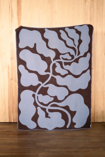 Koc Leaves 130x180 cm - Blue-brown - Fine Little Day