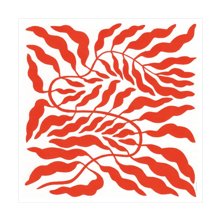 Orange Red Leaf - 50x50 cm - Fine Little Day