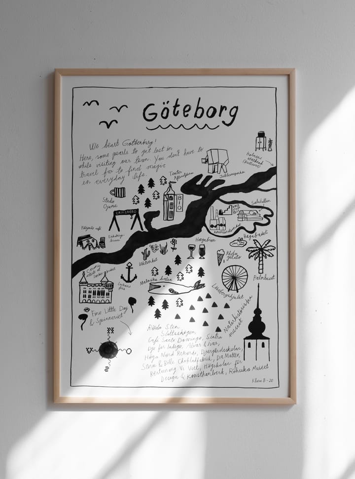 Plakat Göteborg, 50x70 cm Fine Little Day