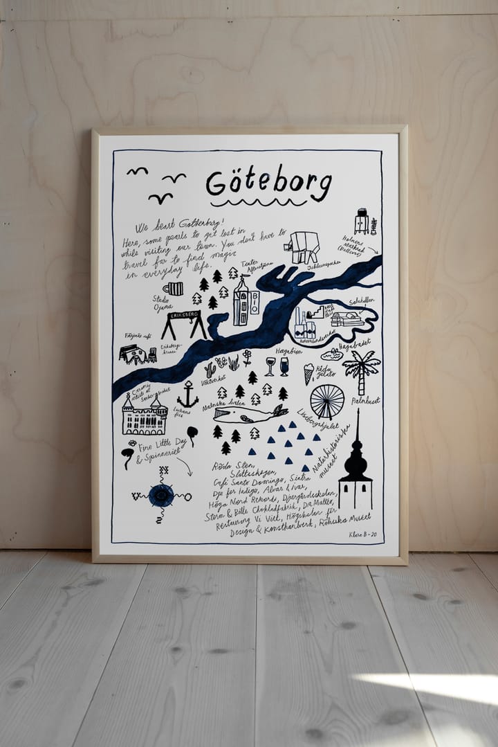 Plakat Göteborg, 50x70 cm Fine Little Day