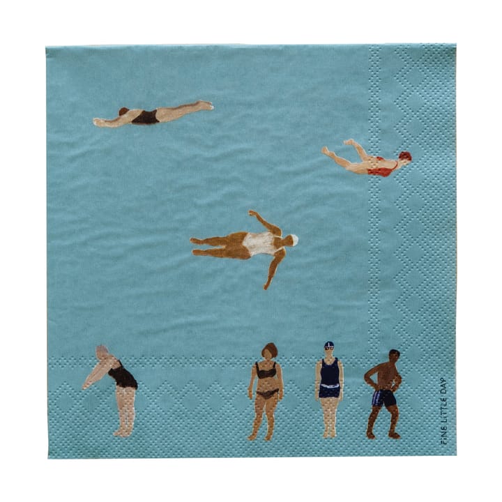 Serwetki papierowe Swimmers  33x33 cm 25 szt. - Multi - Fine Little Day