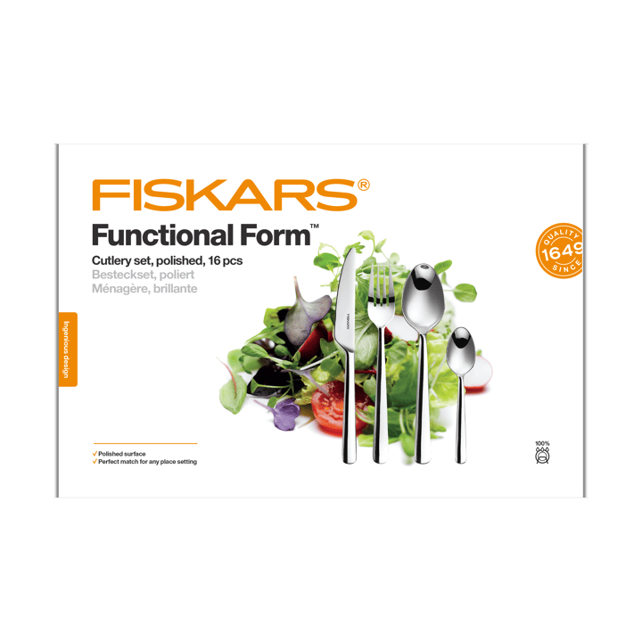 Zestaw sztućców Functional Form blank - 16 szt - Fiskars