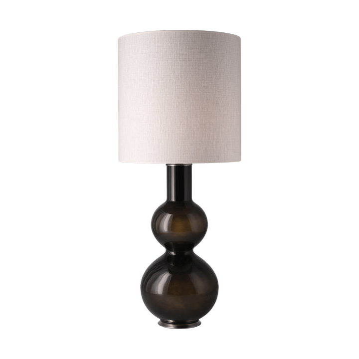 Lampa stołowa Augusta czarna podstawa - Babel Beige M - Flavia Lamps