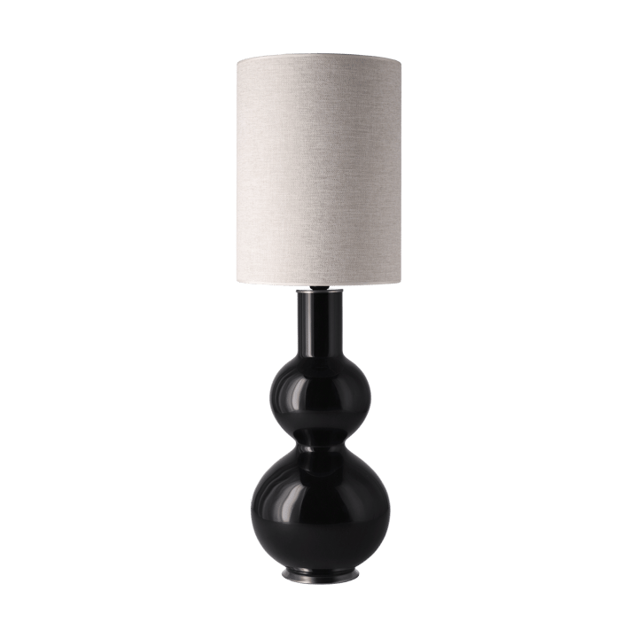 Lampa stołowa Augusta czarna podstawa - London Beige L - Flavia Lamps