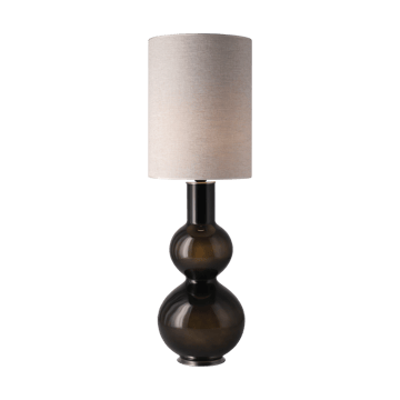 Lampa stołowa Augusta czarna podstawa - London Beige L - Flavia Lamps