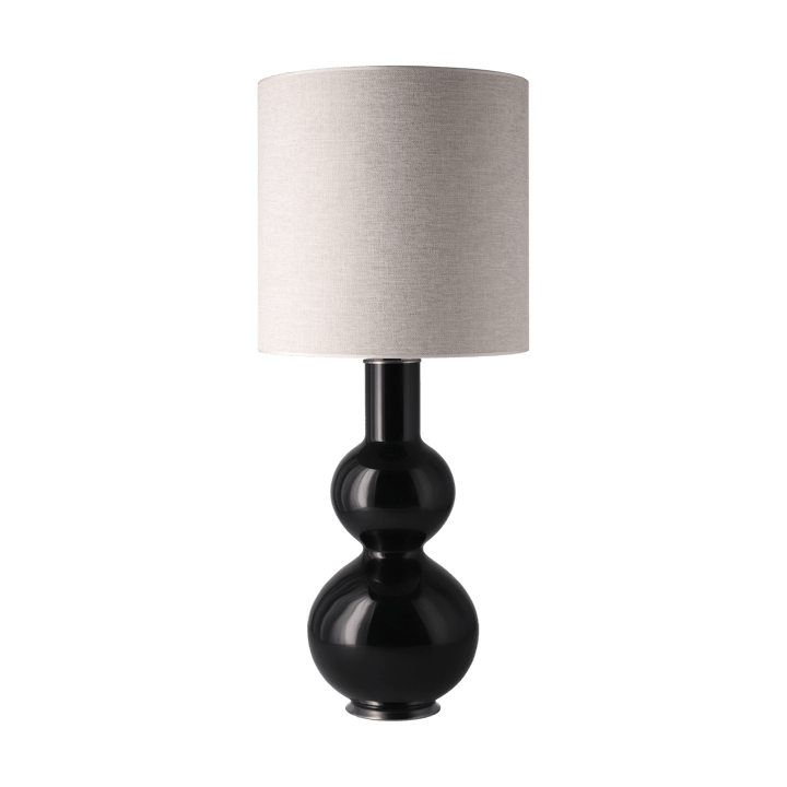 Lampa stołowa Augusta czarna podstawa, London Beige M Flavia Lamps