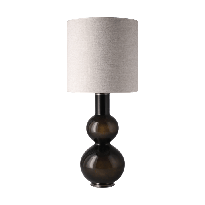 Lampa stołowa Augusta czarna podstawa, London Beige M Flavia Lamps