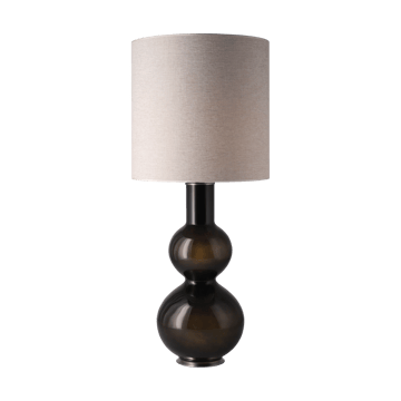 Lampa stołowa Augusta czarna podstawa - London Beige M - Flavia Lamps