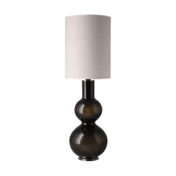 Lampa stołowa Augusta czarna podstawa - Milano Tostado L - Flavia Lamps