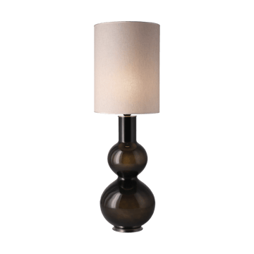 Lampa stołowa Augusta czarna podstawa - Milano Tostado L - Flavia Lamps