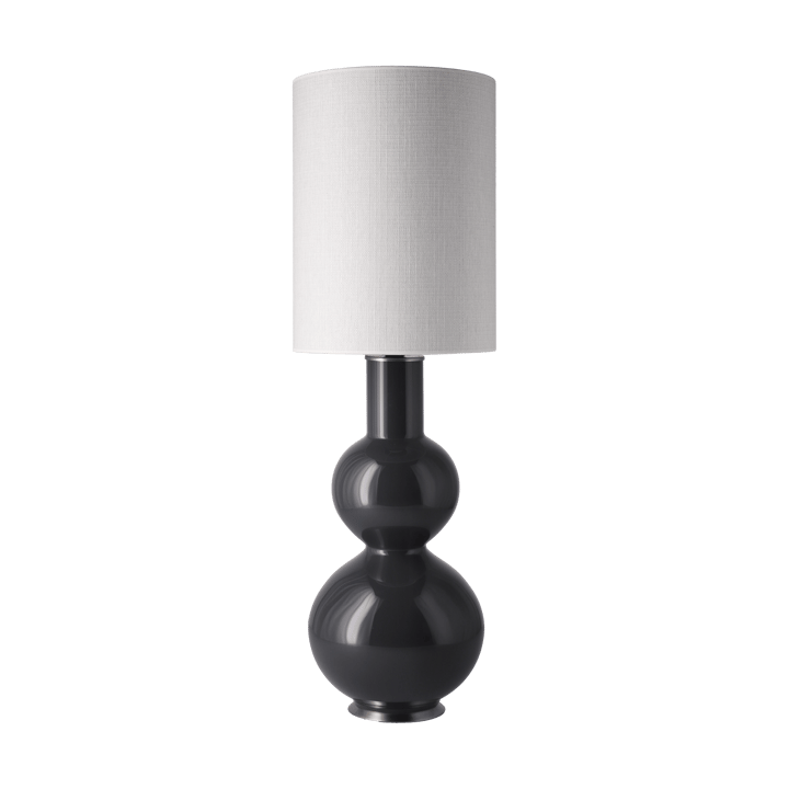 Lampa stołowa Augusta szara podstawa - Babel Beige L - Flavia Lamps