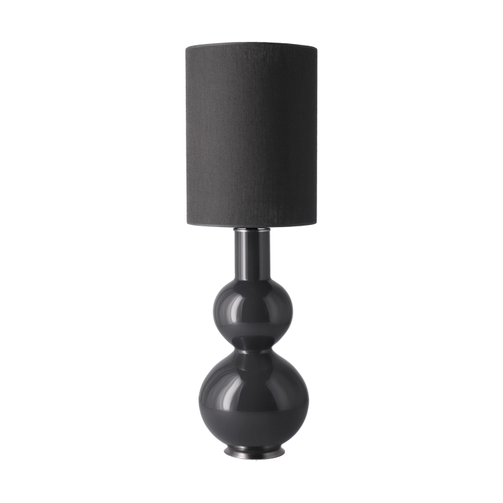 Lampa stołowa Augusta szara podstawa - Lino Negro L - Flavia Lamps