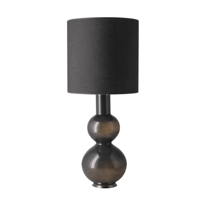 Lampa stołowa Augusta szara podstawa - Lino Negro M - Flavia Lamps