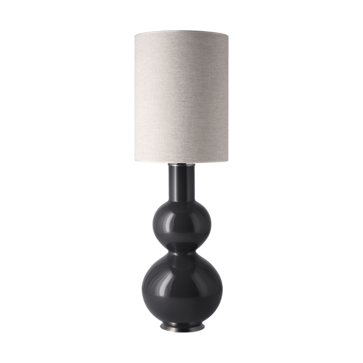 Lampa stołowa Augusta szara podstawa - London Beige L - Flavia Lamps