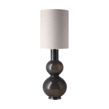 Lampa stołowa Augusta szara podstawa - London Beige L - Flavia Lamps