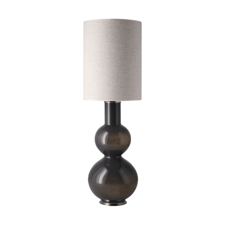 Lampa stołowa Augusta szara podstawa - London Beige L - Flavia Lamps