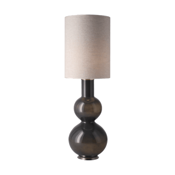 Lampa stołowa Augusta szara podstawa - London Beige L - Flavia Lamps