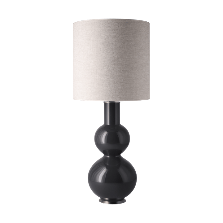 Lampa stołowa Augusta szara podstawa, London Beige M Flavia Lamps