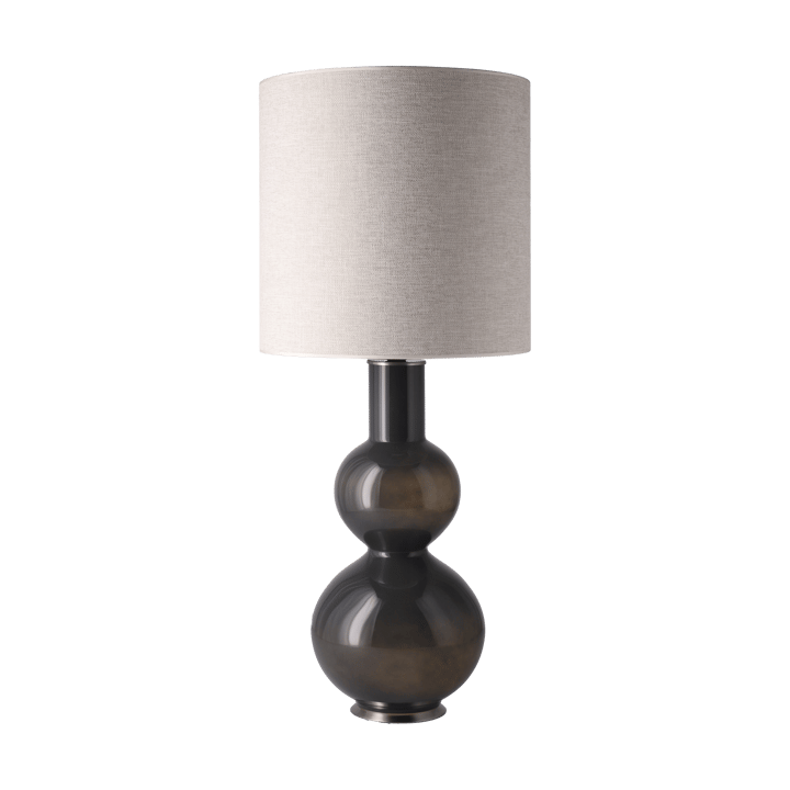 Lampa stołowa Augusta szara podstawa, London Beige M Flavia Lamps