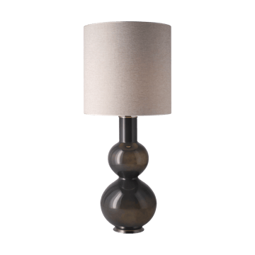 Lampa stołowa Augusta szara podstawa - London Beige M - Flavia Lamps