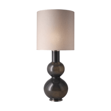 Lampa stołowa Augusta szara podstawa - Milano Tostado M - Flavia Lamps