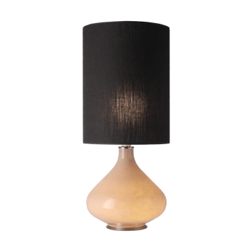 Lampa stołowa Flavia, beżowa podstawa - Lino Negro L - Flavia Lamps