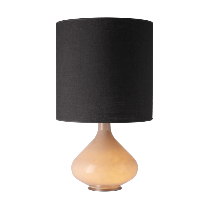 Lampa stołowa Flavia, beżowa podstawa - Lino Negro M - Flavia Lamps