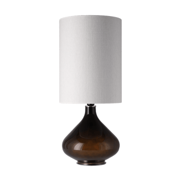 Lampa stołowa Flavia, czarna podstawa - Babel Beige L - Flavia Lamps