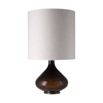 Lampa stołowa Flavia, czarna podstawa - Babel Beige M - Flavia Lamps