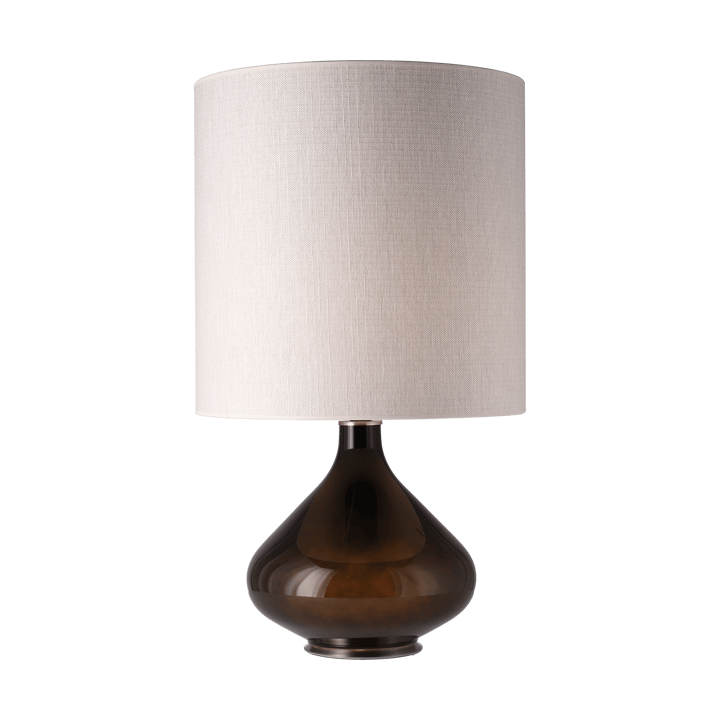 Lampa stołowa Flavia, czarna podstawa - Babel Beige M - Flavia Lamps