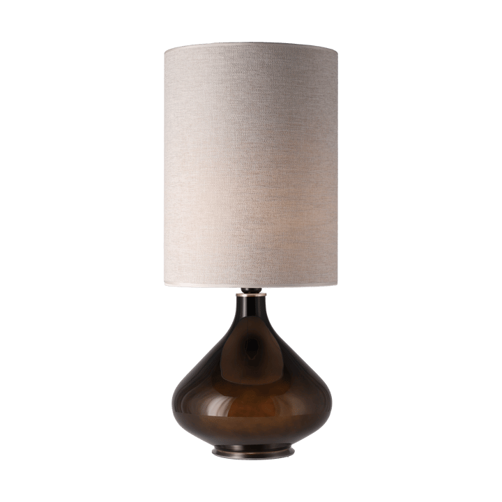 Lampa stołowa Flavia, czarna podstawa - London Beige L - Flavia Lamps