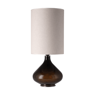 Lampa stołowa Flavia, czarna podstawa - Milano Tostado L - Flavia Lamps