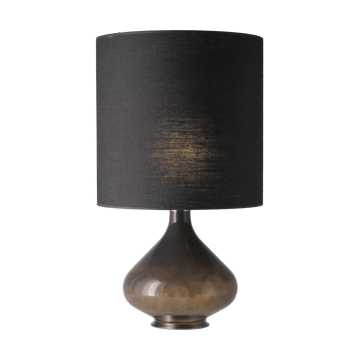 Lampa stołowa Flavia, szara podstawa - Lino Negro M - Flavia Lamps