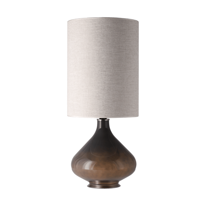 Lampa stołowa Flavia, szara podstawa - London Beige L - Flavia Lamps