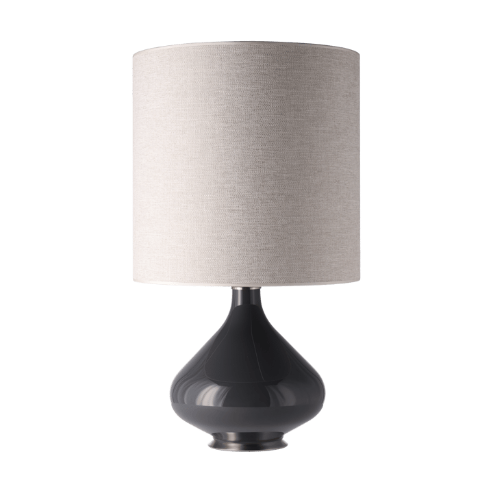 Lampa stołowa Flavia, szara podstawa, London Beige M Flavia Lamps