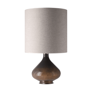 Lampa stołowa Flavia, szara podstawa - London Beige M - Flavia Lamps