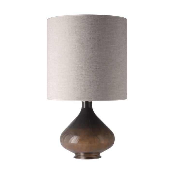 Lampa stołowa Flavia, szara podstawa, London Beige M Flavia Lamps