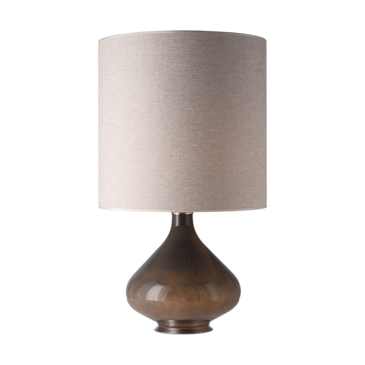 Lampa stołowa Flavia, szara podstawa, London Beige M Flavia Lamps