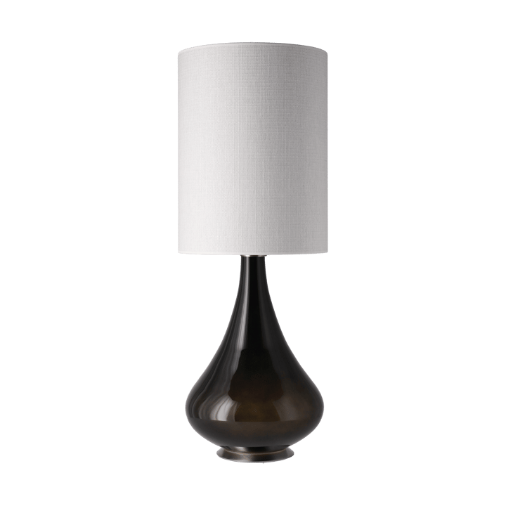 Lampa stołowa Renata, czarna podstawa - Babel Beige L - Flavia Lamps