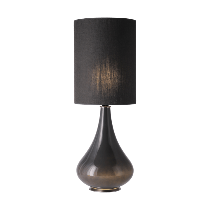 Lampa stołowa Renata, szara podstawa - Lino Negro L - Flavia Lamps