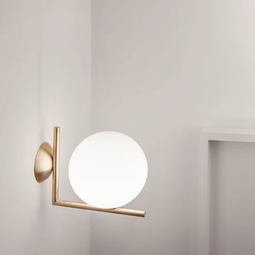 Kinkiet IC lights C/W1 - Brushed brass, opal - Flos