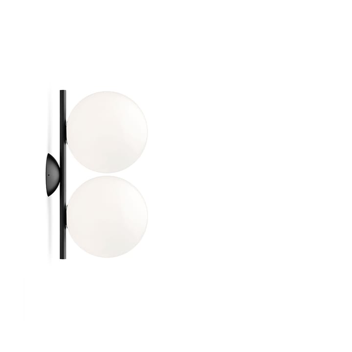 Kinkiet IC lights C/W1 Double - Czarny, opal - Flos