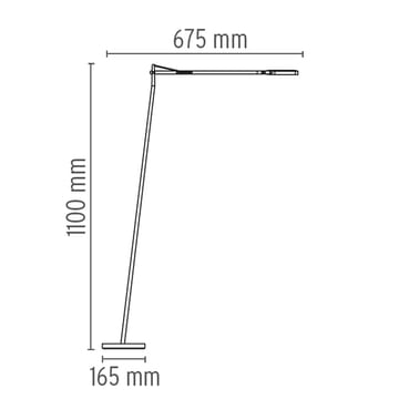 Lampa podłogowa Kelvin F LED - Biały - Flos