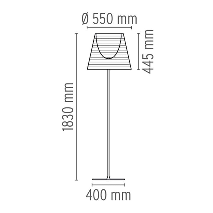 Lampa podłogowa KTribe F3 - Brązowy - Flos